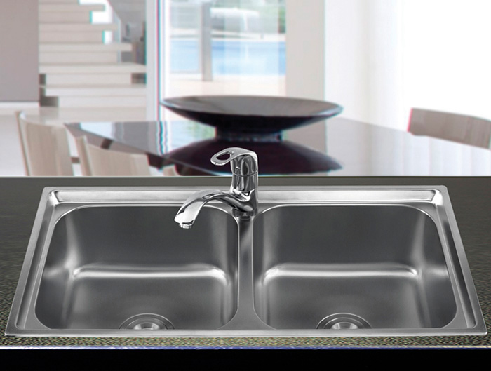 Chậu rửa bát Sơn Hà 304 Premium S82D2.3