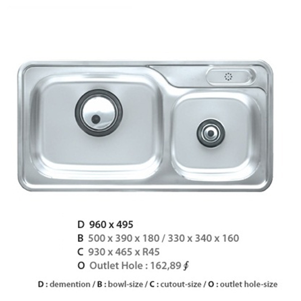 Chậu rửa bát Ecofa ESD 960P Ecofa ESD 960P