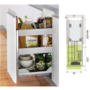 Kệ đựng dao thớt gia vị đa năng inox Grob GH-20