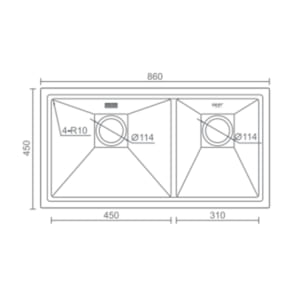 Chậu rửa bát Geler GL-8645