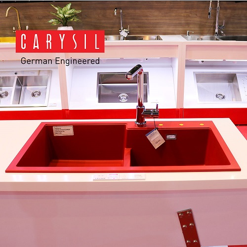 Chậu rửa bát đá nhân tạo Carysil TIP2 Red