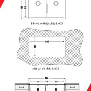 Chậu rửa bát đá nhân tạo Carysil LMC1